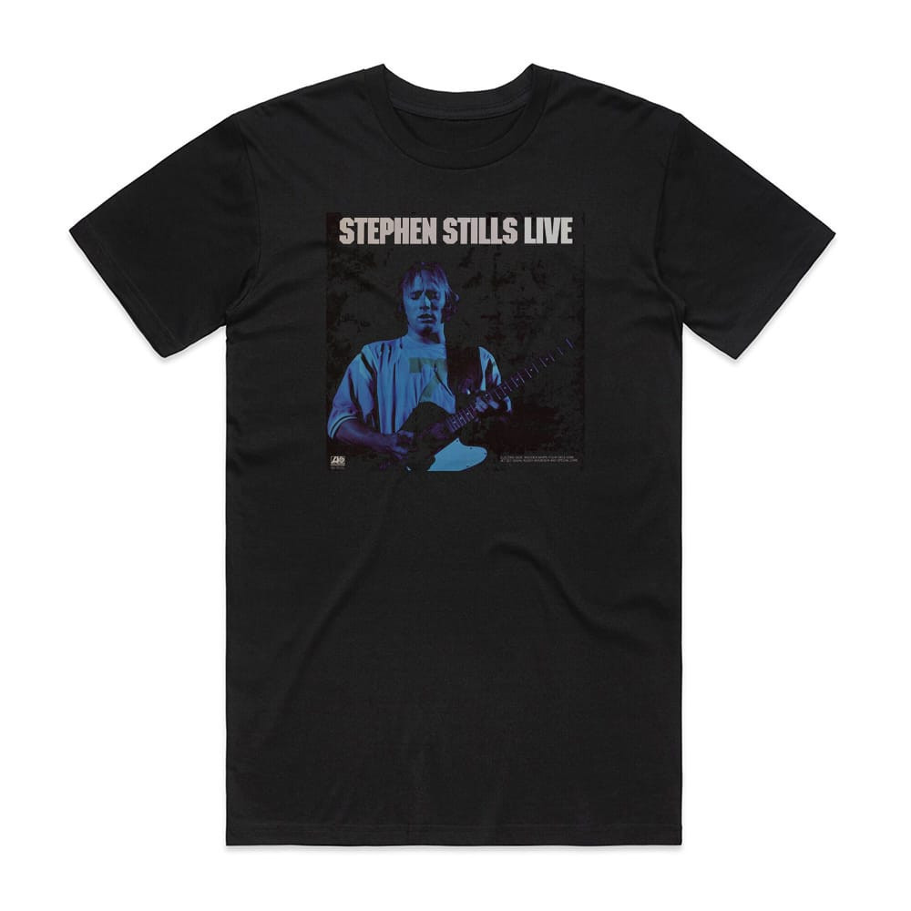 Stephen Stills Live Album Cover T-Shirt Black